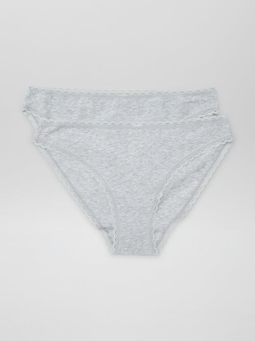 Confezione da 2 mutandine in cotone - Kiabi