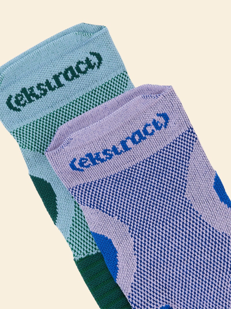 Confezione da 2 paia di calze alte - (ekstract) Viola - Kiabi