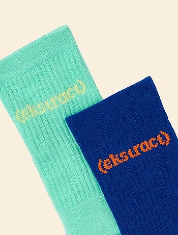 Ekstract - Confezione da 2 paia di calze alte antiscivolo
