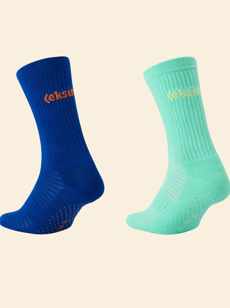 Confezione da 2 paia di calze alte antiscivolo - (ekstract) Verde - Kiabi