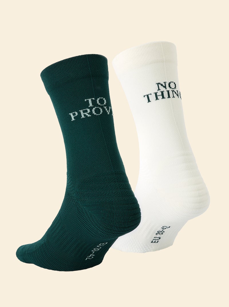 Confezione da 2 paia di calze (ekstract) compressive animate Verde - Kiabi