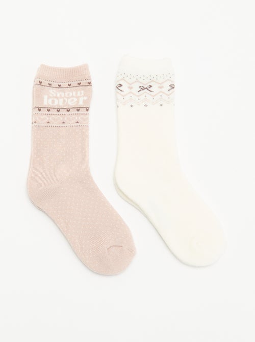Confezione da 2 paia di calze foderate - Kiabi