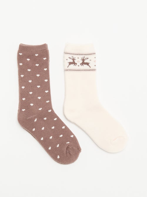 Confezione da 2 paia di calze foderate - Kiabi