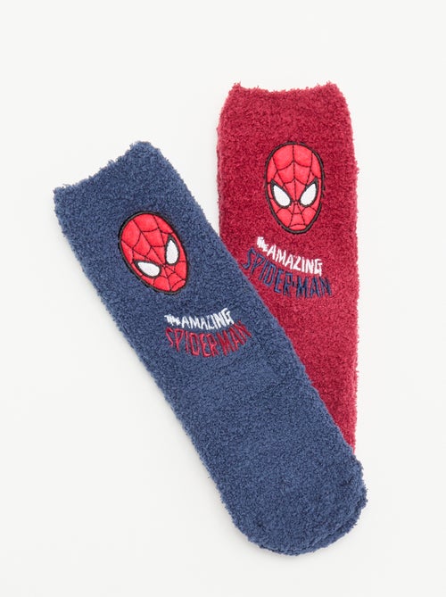 Confezione da 2 paia di calzini antiscivolo 'Marvel' 'Spider-Man' - Kiabi