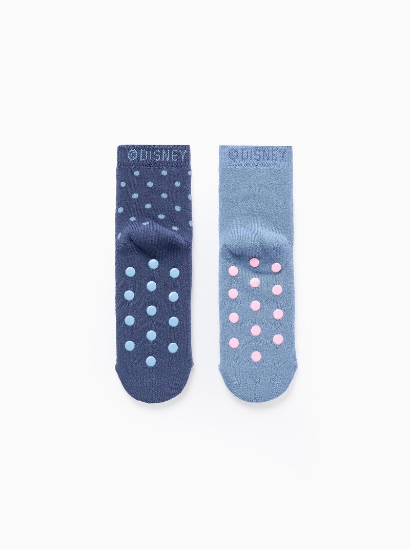 Confezione da 2 paia di calzini antiscivolo 'stitch' Blu Blu marino Blu - Kiabi
