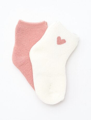 Set di 2 paia di calzini bassi fantasia