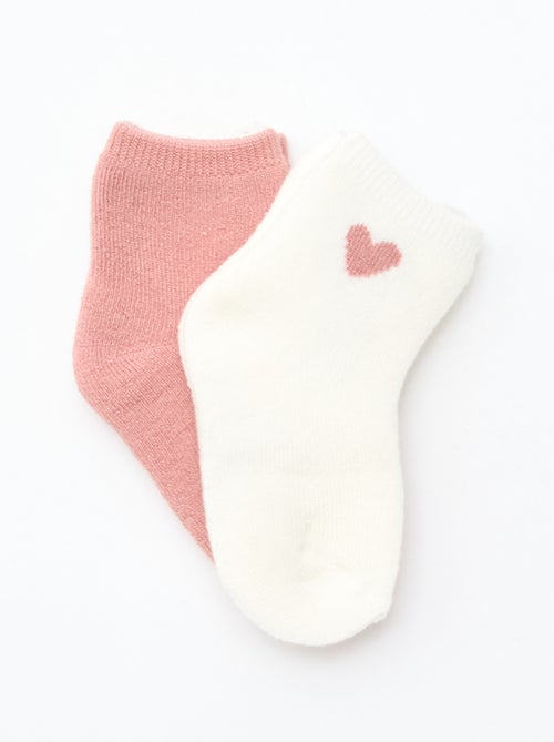 Confezione da 2 paia di calzini bassi fantasia - Kiabi