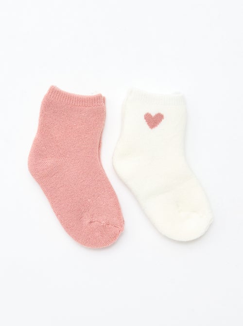 Confezione da 2 paia di calzini bassi fantasia - Kiabi