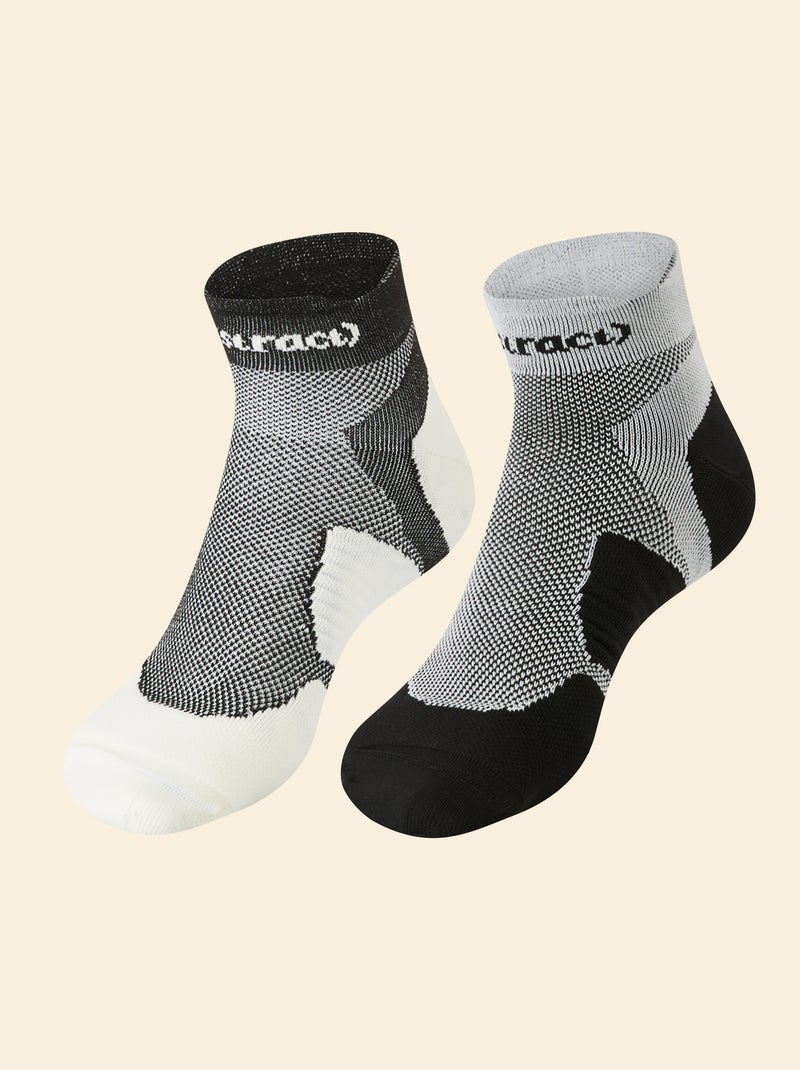Confezione da 2 paia di calzini compressivi in cotone (ekstract) Nero - Kiabi