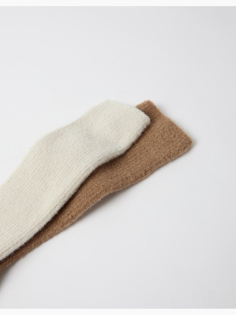Confezione da 2 paia di calzini, mo fashion Beige - Kiabi