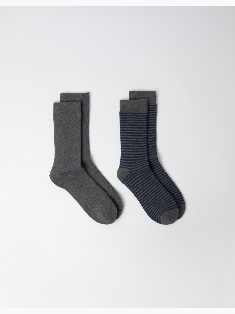 Confezione da 2 paia di calzini, mo fashion Grigio - Kiabi