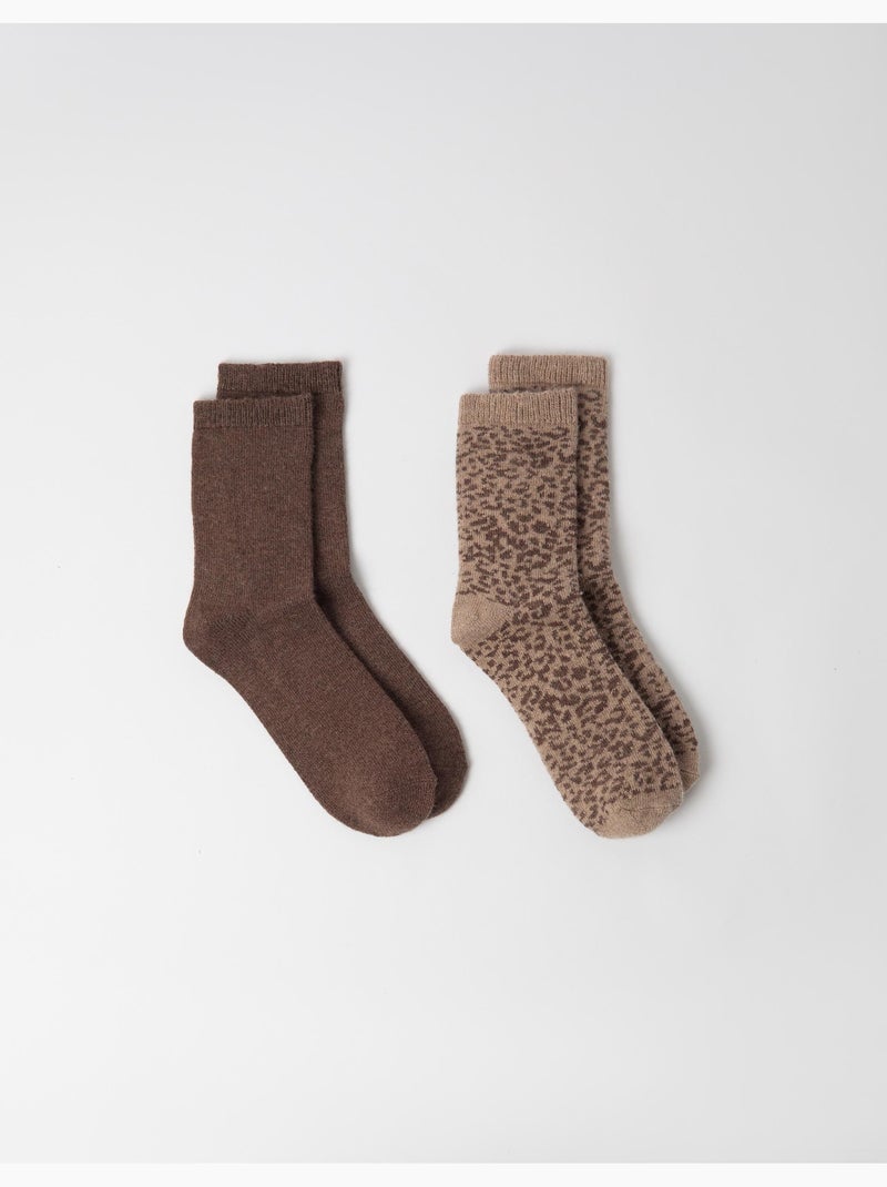 Confezione da 2 paia di calzini, mo fashion Marrone - Kiabi