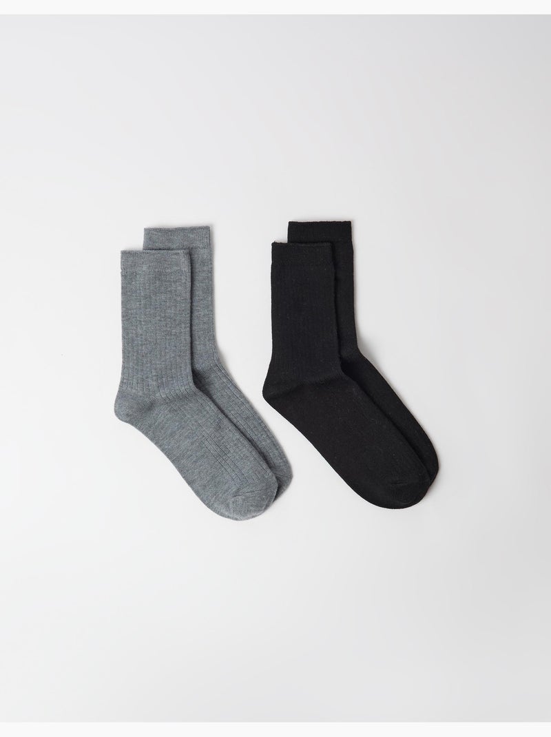 Confezione da 2 paia di calzini, mo fashion Nero - Kiabi