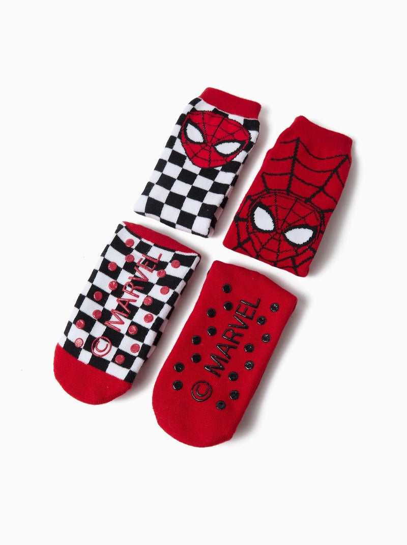 Confezione da 2 paia di calzini « spider-man » ©marvel, mo fashion Rosso - Kiabi