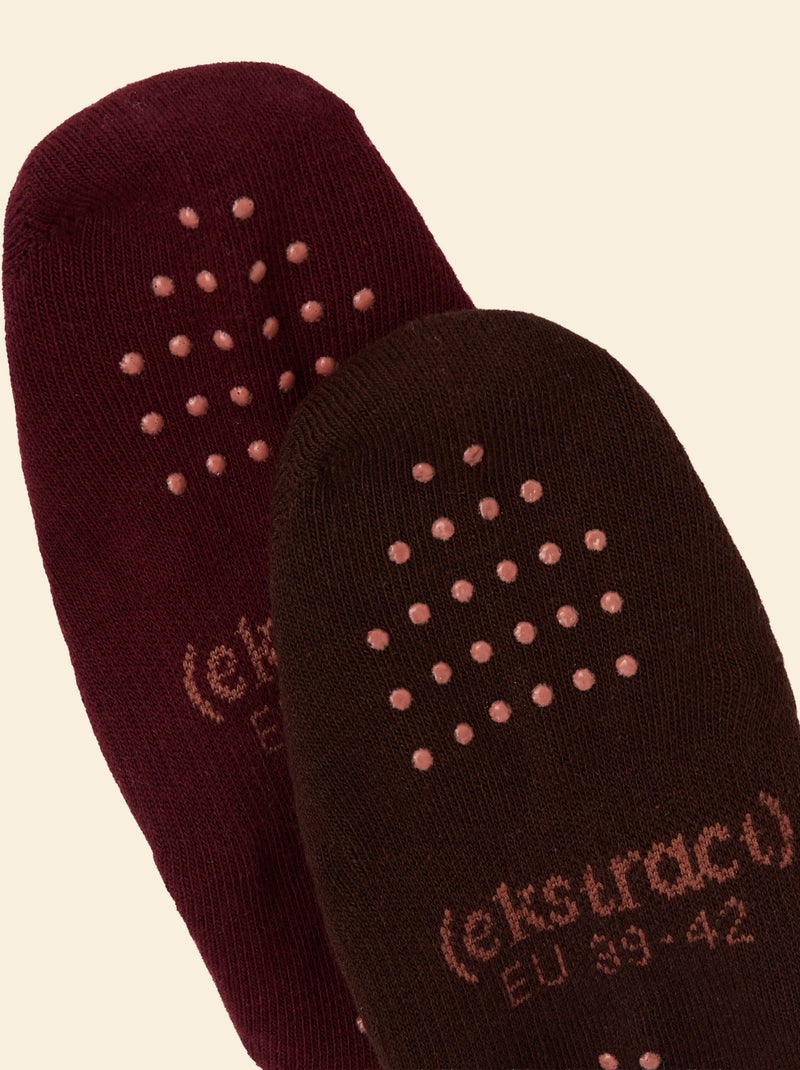 Confezione da 2 paia di calzini yoga - (ekstract) Marrone - Kiabi