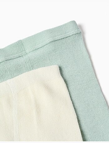 Confezione da 2 paia di collant a costine/jacquard