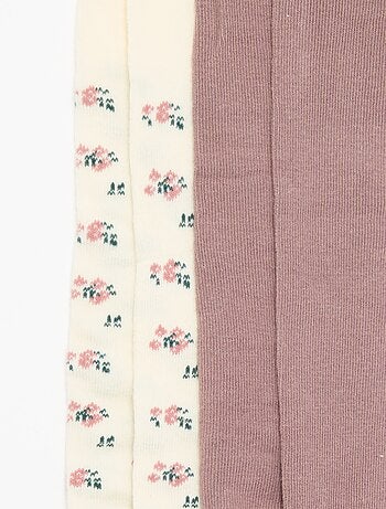 Set di 2 paia di collant fantasia