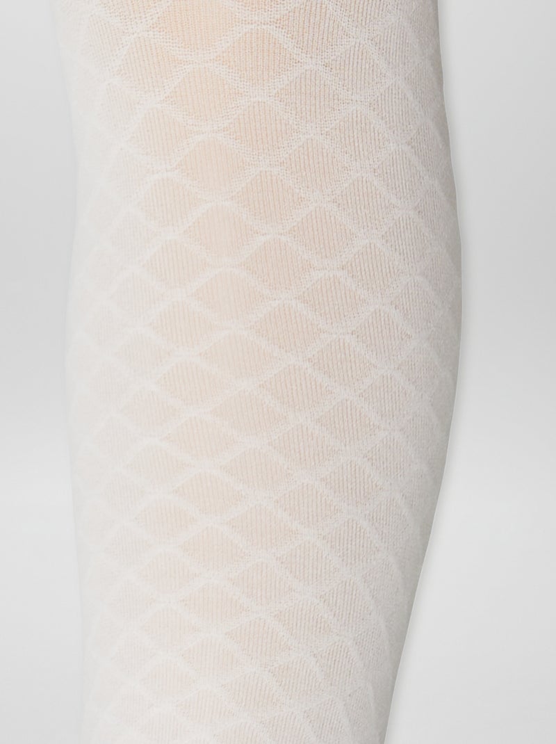 Confezione da 2 paia di collant leggeri fantasia BLU - Kiabi