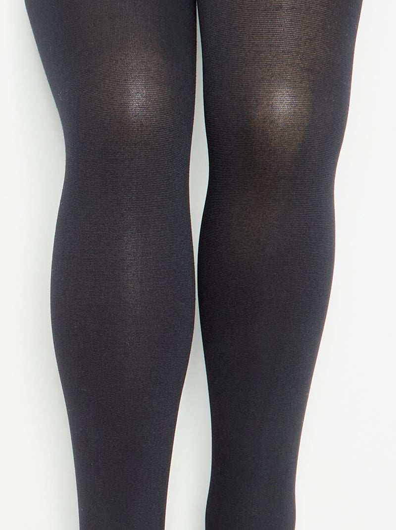 Confezione da 2 paia di collant Nero - Kiabi