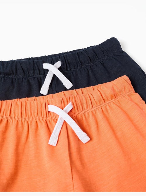 Confezione da 2 pantaloncini in cotone con coulisse - Kiabi