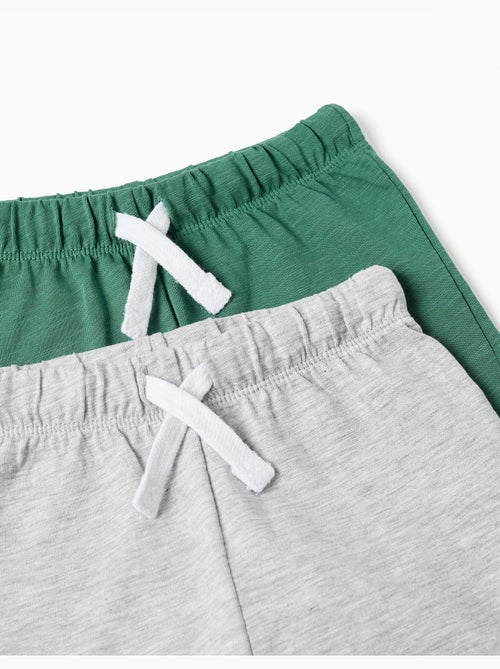 Confezione da 2 pantaloncini in cotone con coulisse - Kiabi