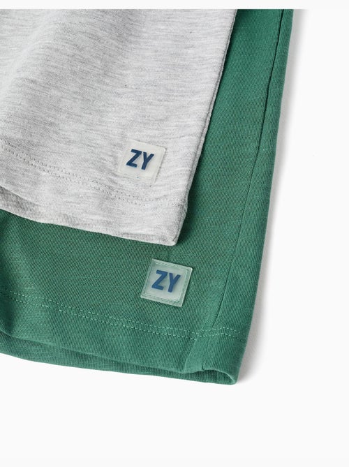 Confezione da 2 pantaloncini in cotone con coulisse - Kiabi