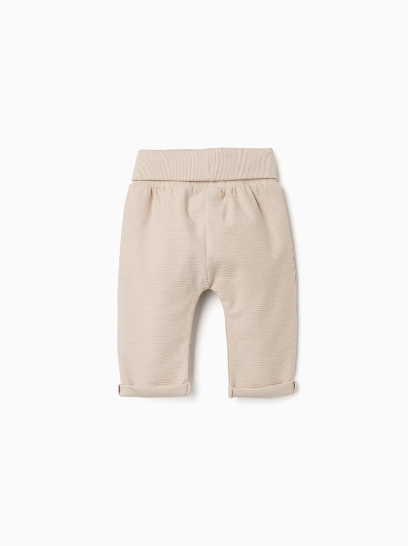 Confezione da 2 pantaloni in cotone lisci/a coste Grigio chiaro - Kiabi
