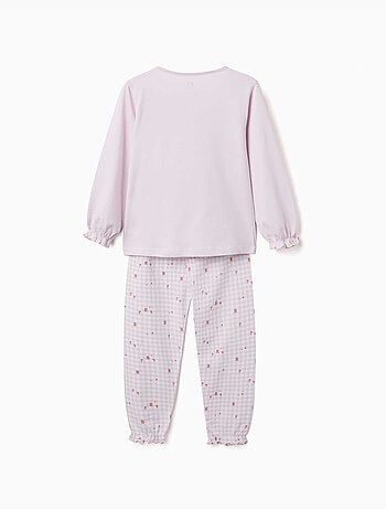 Confezione da 2 pigiama lunghi in cotone con stampe floreali