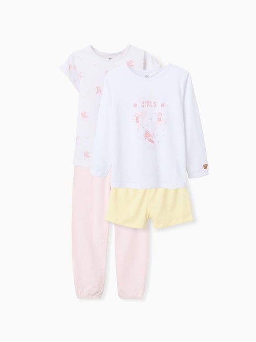 Confezione da 2 pigiami in cotone con stampe - Kiabi