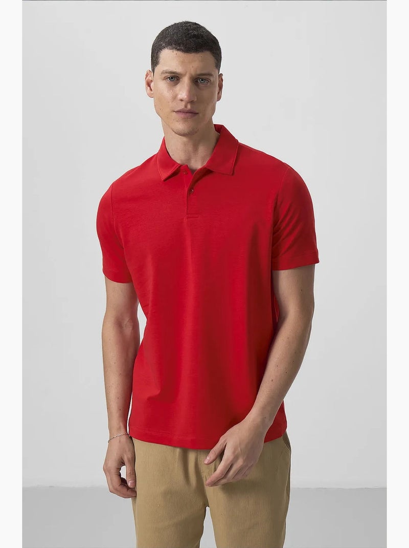 Confezione da 2 polo cotone elastan tommy Rosso - Kiabi