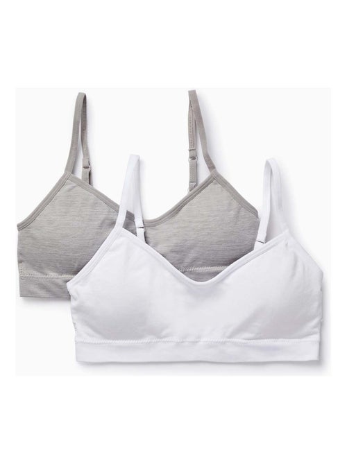 Confezione da 2 reggiseni con imbottitura rimovibile - Kiabi