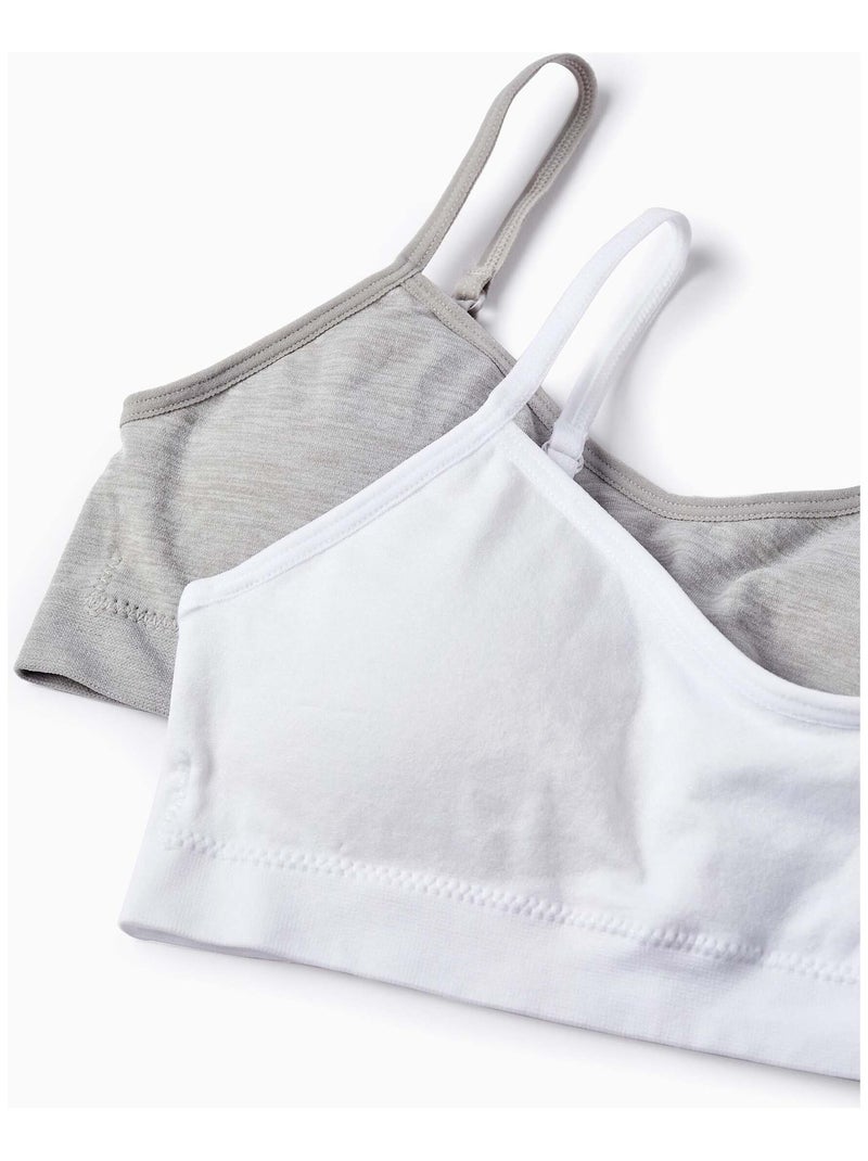 Confezione da 2 reggiseni con imbottitura rimovibile Multicolore - Kiabi