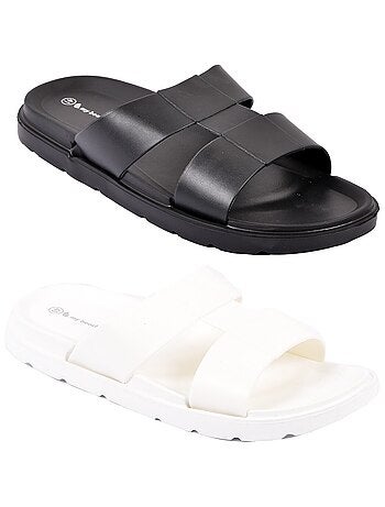 Confezione da 2 sandali mule incrociati