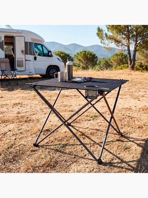 Confezione da 2 sedie da campeggio a righe 48x47x82 cm e tavolo pieghevole 61x50x51 cm - Kiabi Confezione da 2 sedie da campeggio a righe 48x47x82 cm e tavolo pieghevole 61x50x51 cm - Kiabi