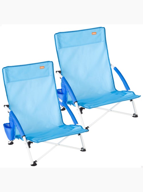 Confezione da 2 sedie da spiaggia basse fisse, 50x49x66 cm, - Kiabi Confezione da 2 sedie da spiaggia basse fisse, 50x49x66 cm, - Kiabi