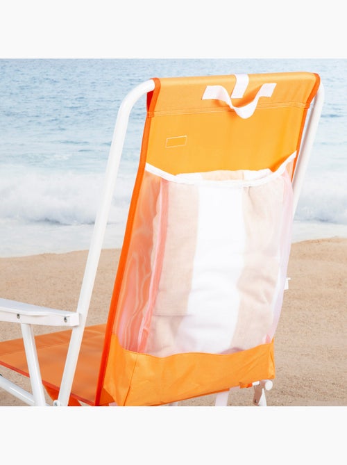 Confezione da 2 sedie da spiaggia semi-fisse 44x40x81 cm arancioni - Kiabi Confezione da 2 sedie da spiaggia semi-fisse 44x40x81 cm arancioni - Kiabi