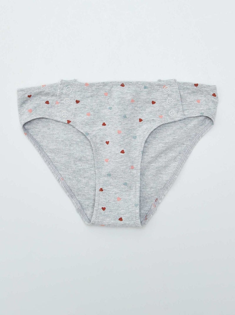 Confezione da 2 slip - collezione facile da indossare GRIGIO - Kiabi