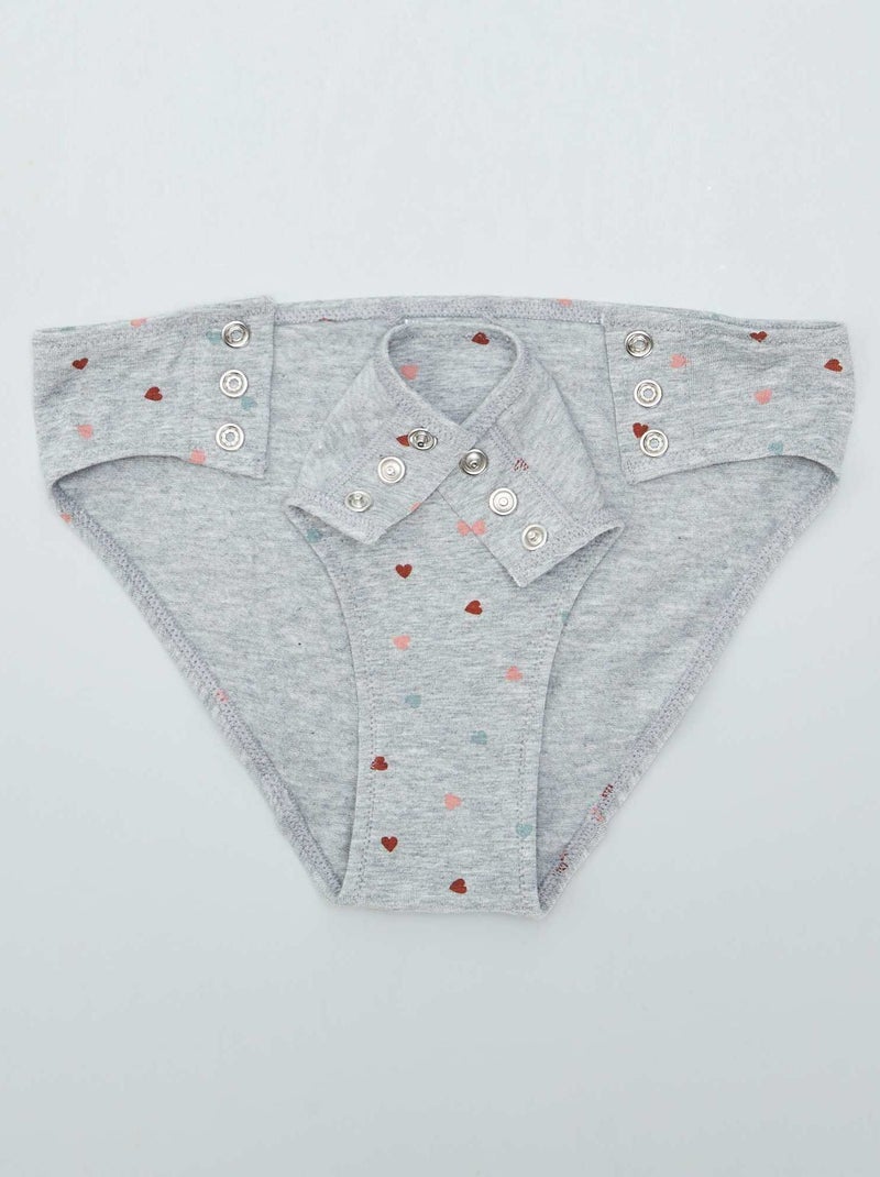 Confezione da 2 slip - collezione facile da indossare GRIGIO - Kiabi