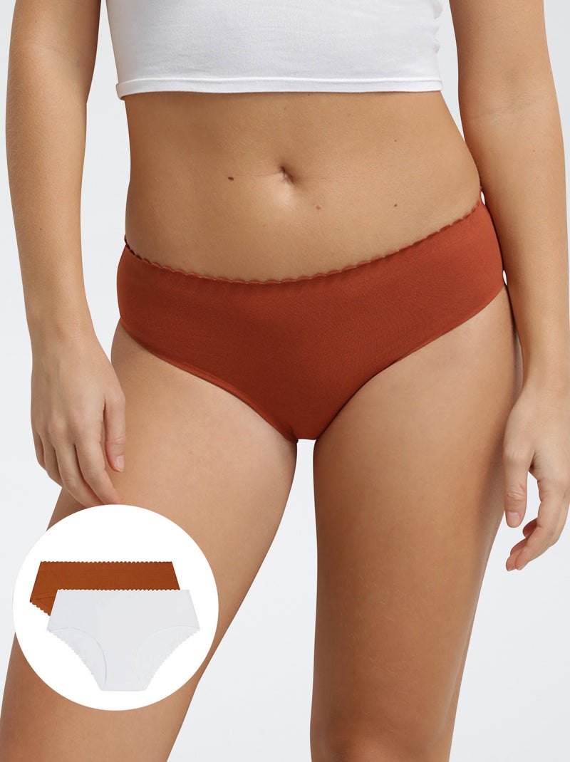 Confezione da 2 slip 'Dim' 'Body touch' Marrone - Kiabi