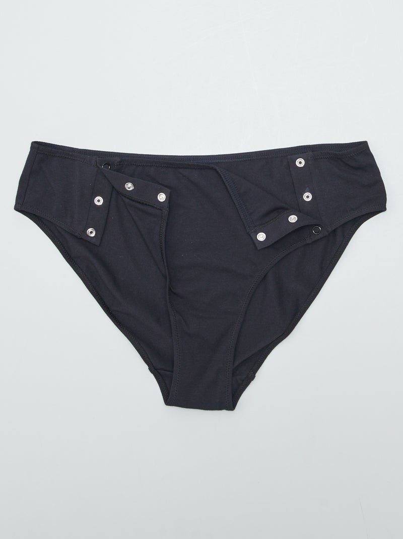 Confezione da 2 slip in jersey - collezione facile da indossare nero - Kiabi