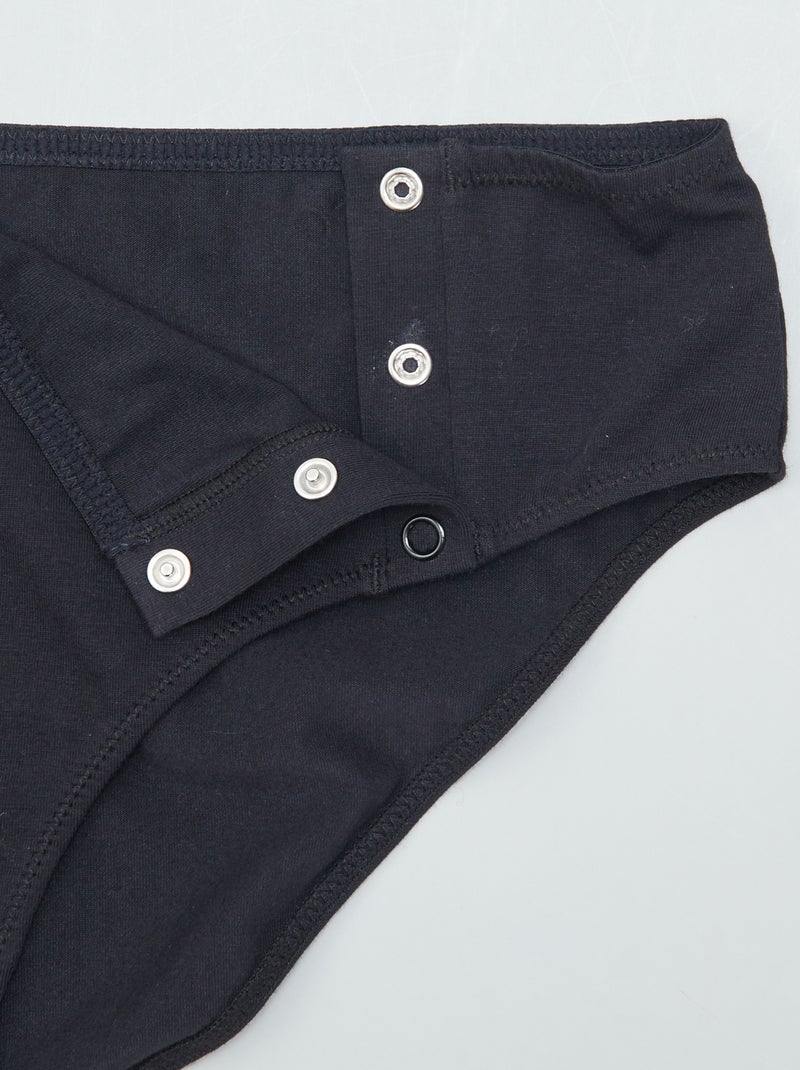 Confezione da 2 slip in jersey - collezione facile da indossare nero - Kiabi