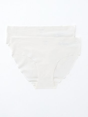 Confezione da 2 slip invisibili in microfibra
