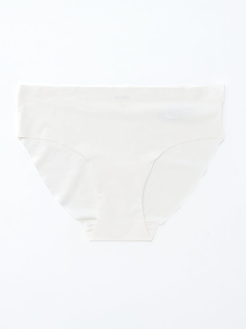 Confezione da 2 slip invisibili in microfibra Bianco - Kiabi