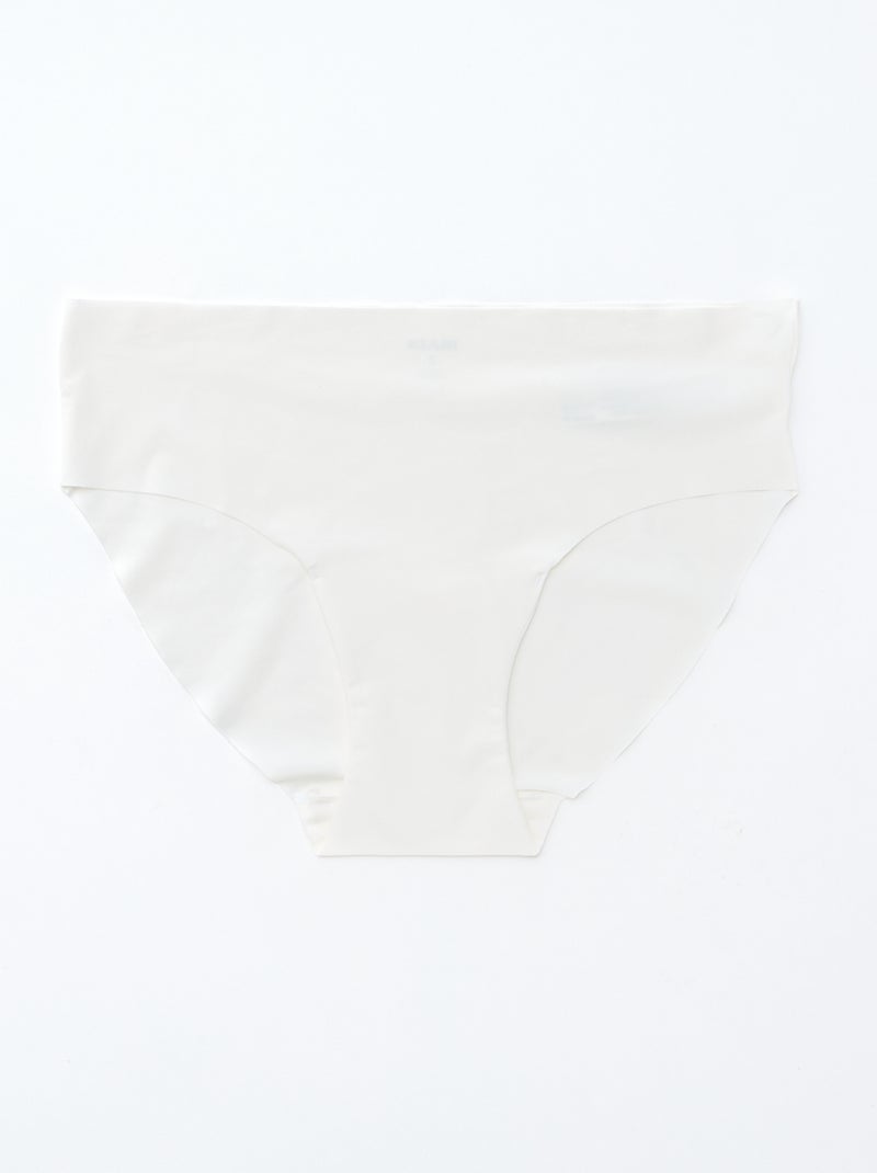 Confezione da 2 slip invisibili in microfibra Bianco - Kiabi