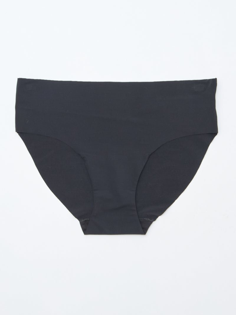 Confezione da 2 slip invisibili in microfibra Nero - Kiabi