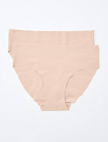Confezione da 2 slip invisibili in microfibra