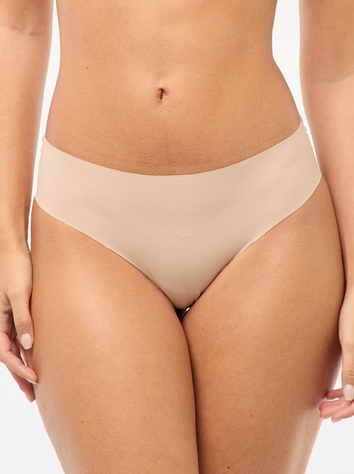 Confezione da 2 slip invisibili in microfibra - Kiabi