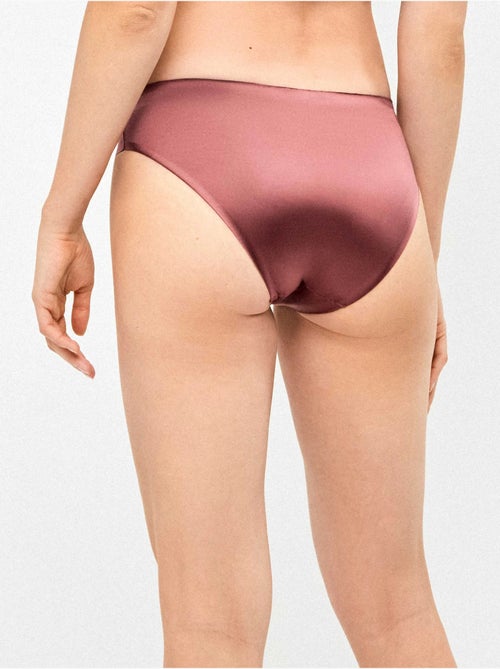 Confezione da 2 slip senza cuciture in tessuto microfibra satinato - Kiabi Confezione da 2 slip senza cuciture in tessuto microfibra satinato - Kiabi