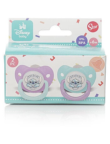 Confezione da 2 succhietti anatomici in silicone Disney Baby Lilo & Stitch 6M+