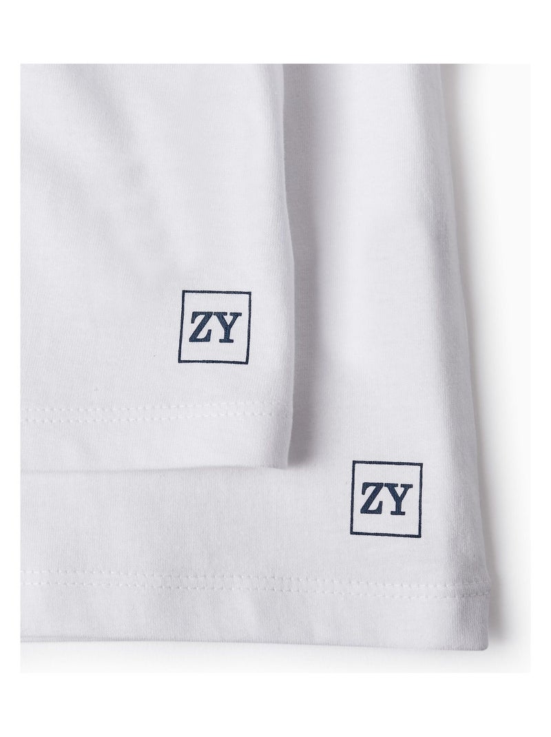 Confezione da 2 T-shirt a manica lunga Bianco - Kiabi